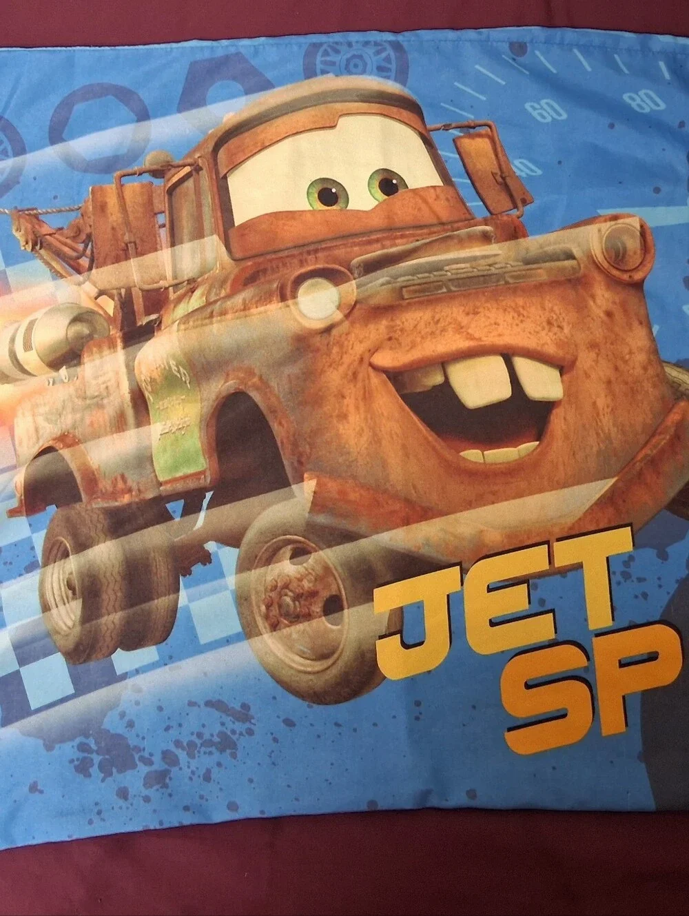 Disney Lightning McQueen And Towmater Standard Sizr Pillowcase.